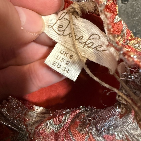 NWT‎ Anthropologie Let Me Be Vanna Shimmer Paisley Top- 2 - Picture 9 of 12